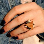 DIY Leather Triangle Ring